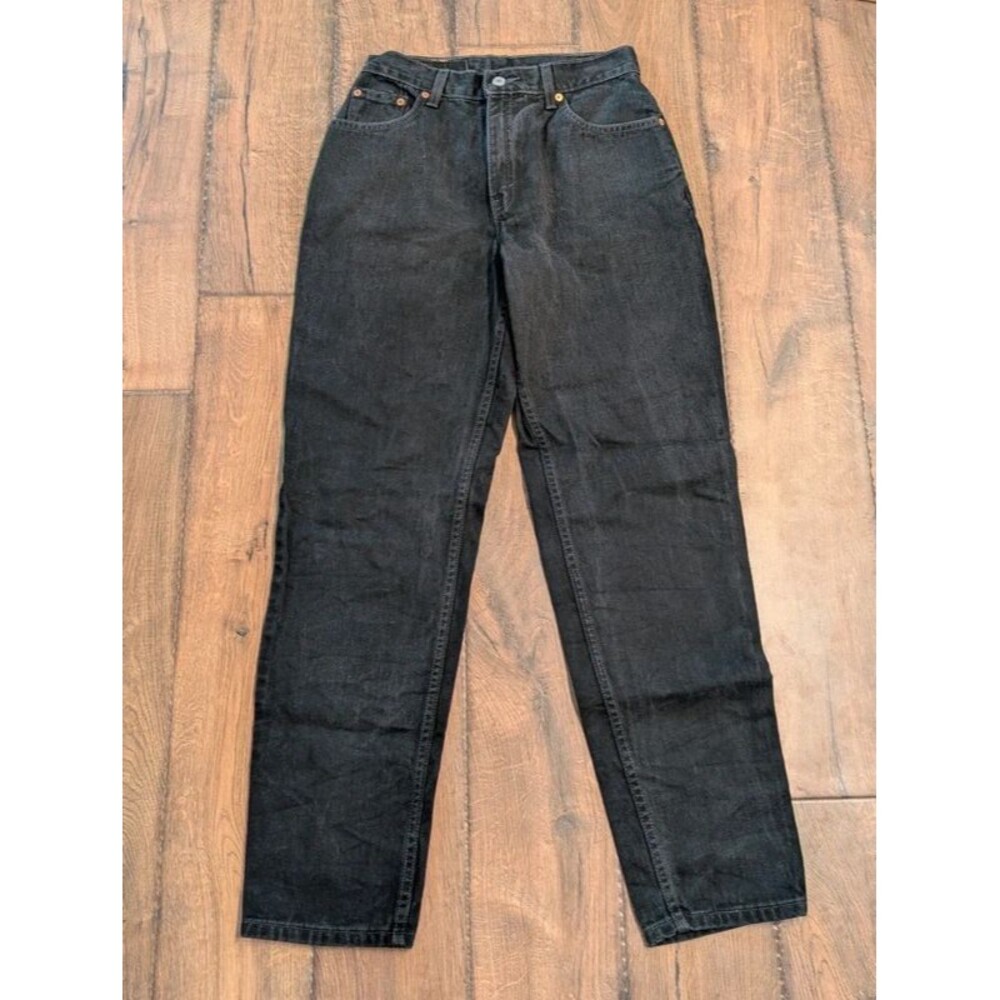 Vintage Levi's 550 Relaxed Fit Tapered Leg Jeans Women's Size 10 Reg L Black